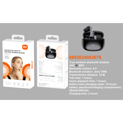 Sio T04 Auricular TWS BT 7h ANC+ENC Sio T04 Auricular TWS BT 7h ANC+ENC