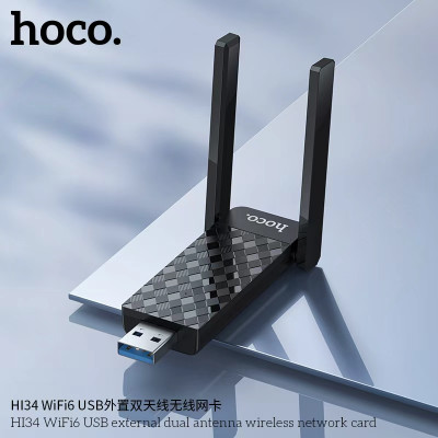Hoco. HI34 Tarjeta Red Inalambrica WiFi6 Hoco. HI34 Tarjeta Red Inalambrica WiFi6