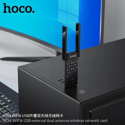 Hoco. HI34 Tarjeta Red Inalambrica WiFi6 Hoco. HI34 Tarjeta Red Inalambrica WiFi6