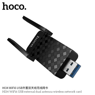 Hoco. HI34 Tarjeta Red Inalambrica WiFi6 Hoco. HI34 Tarjeta Red Inalambrica WiFi6