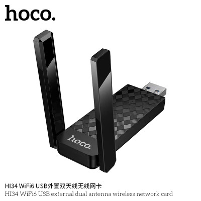 Hoco. HI34 Tarjeta Red Inalambrica WiFi6 Hoco. HI34 Tarjeta Red Inalambrica WiFi6