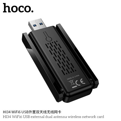 Hoco. HI34 Tarjeta Red Inalambrica WiFi6 Hoco. HI34 Tarjeta Red Inalambrica WiFi6