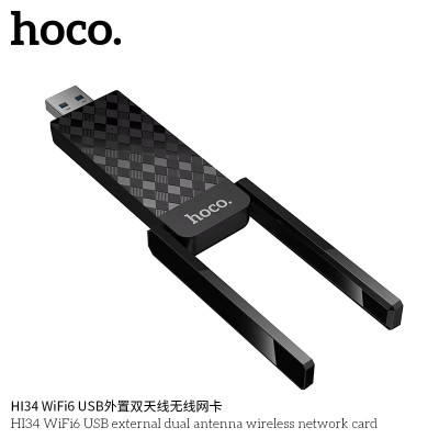 Hoco. HI34 Tarjeta Red Inalambrica WiFi6 Hoco. HI34 Tarjeta Red Inalambrica WiFi6