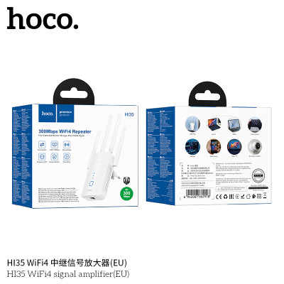 Hoco. HI35 Repetidor/Amplificador WiFi4 Hoco. HI35 Repetidor/Amplificador WiFi4