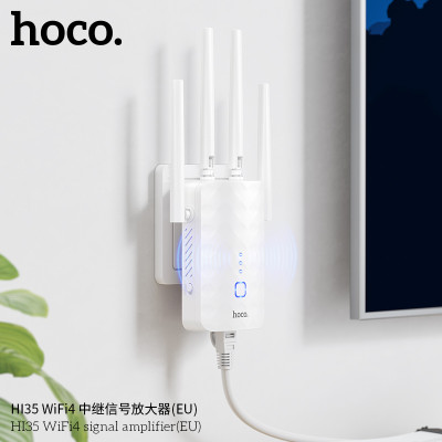 Hoco. HI35 Repetidor/Amplificador WiFi4 Hoco. HI35 Repetidor/Amplificador WiFi4