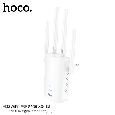 Hoco. HI35 Repetidor/Amplificador WiFi4 Hoco. HI35 Repetidor/Amplificador WiFi4