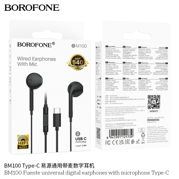 Borofone BM100 Auricular Type C 99%