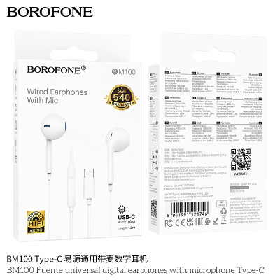 Borofone BM100 Auricular Type C 99% Borofone BM100 Auricular Type C 99%