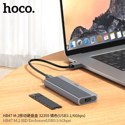 Hoco. HB47 Carcasa Discoduro M.2 (USB3.1/6Gbps) Hoco. HB47 Carcasa Discoduro M.2 (USB3.1/6Gbps)