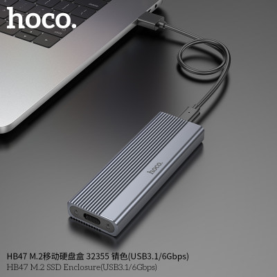 Hoco. HB47 Carcasa Discoduro M.2 (USB3.1/6Gbps) Hoco. HB47 Carcasa Discoduro M.2 (USB3.1/6Gbps)