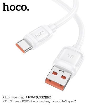 Hoco. X115 Cable Carga/Datos 100W (USB-C) Hoco. X115 Cable Carga/Datos 100W (USB-C)