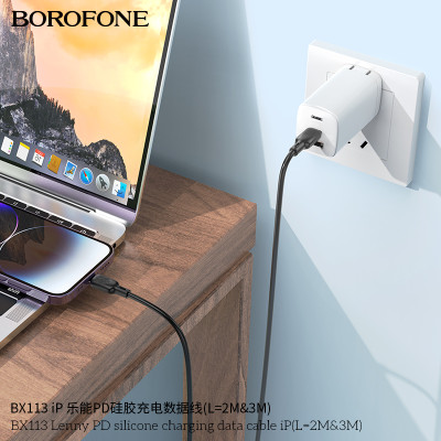 Borofone BX113 Cable Carga/Datos PD27W 2M (C-iP) Borofone BX113 Cable Carga/Datos PD27W 2M (C-iP)