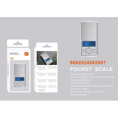 Sio PS01 Mini Bascula Bolsillo (No Incluye AAA)