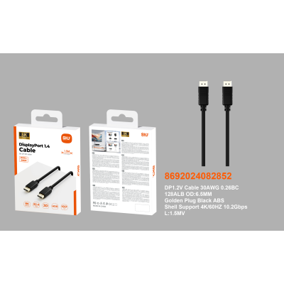 Sio SN-04 Cable DisplayPort 4K 1.5M