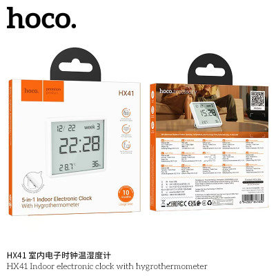 Hoco. HX41 Reloj Termometro E Hidrometro Interior