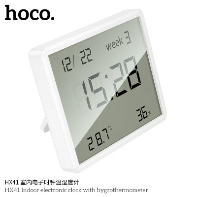 Hoco. HX41 Reloj Termometro E Hidrometro Interior