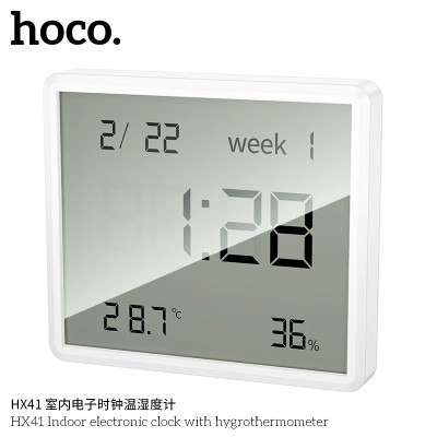 Hoco. HX41 Reloj Termometro E Hidrometro Interior