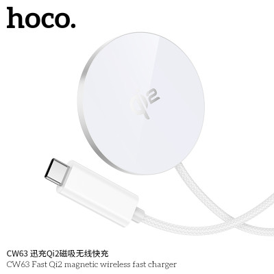 Hoco. CW63 Carga Inalambrica Magsafe (Qi2)