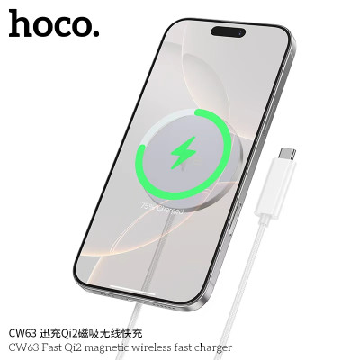 Hoco. CW63 Carga Inalambrica Magsafe (Qi2)