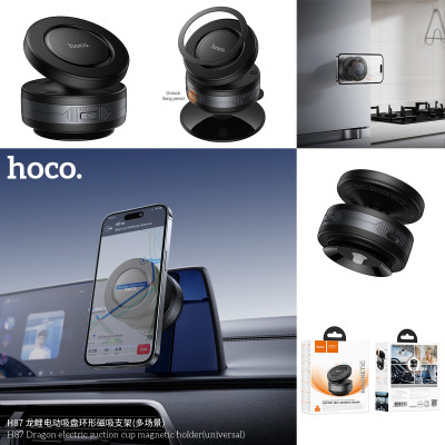Hoco. H87 Soporte Magnetico Ventosa Electrica (Multiusos)