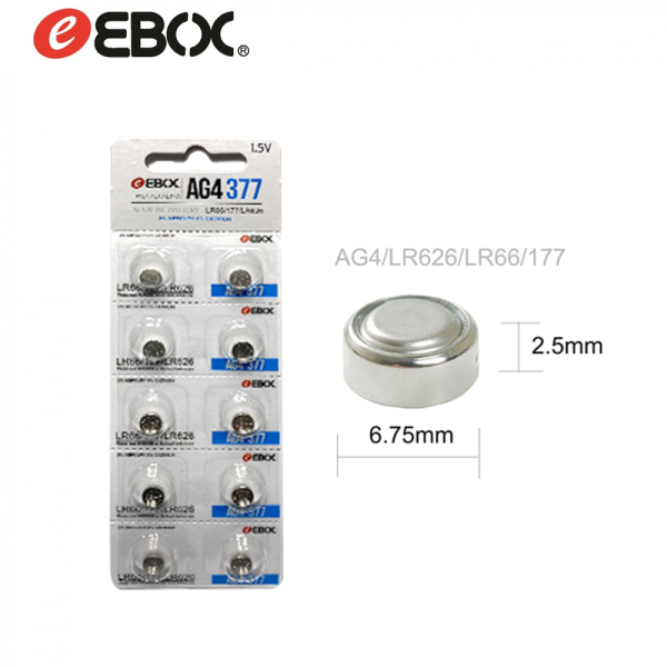 Pila De Boton Ag4/377/Lr66/177/Lr626 10 Unida
