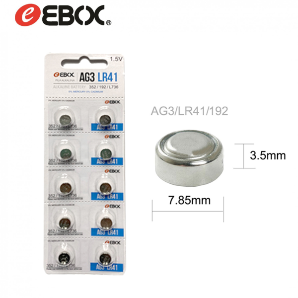 Pila De Boton Ag3/Lr41/352/192/L736 10 Unida