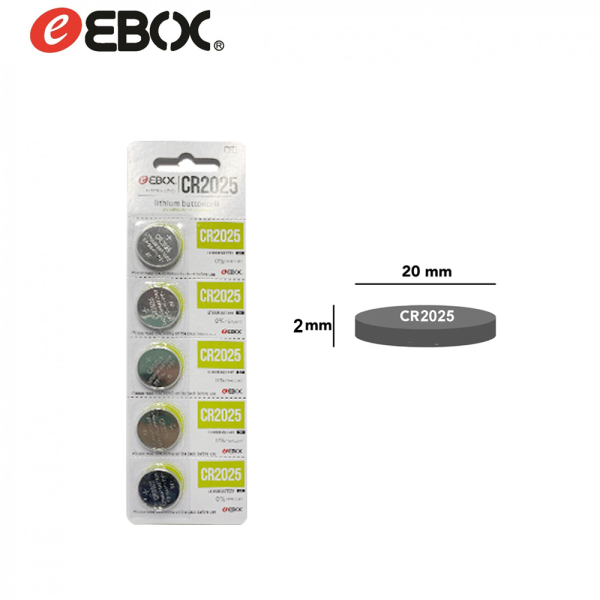 Pila De Boton Cr2025 3V 5 Unida