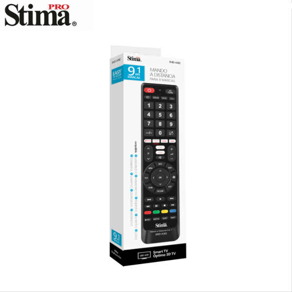 Mando a Distancia Para Smart TV/ 3D TV / Compatible con las 9 principales marcas de TV SMD-A382 ★★★-M8