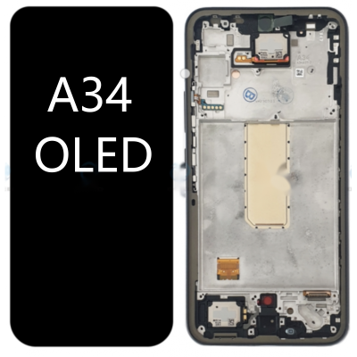 Pantalla Completa Para Samsung A34 5G / A346 Con Marco Oled