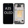 Pantalla Completa Para Samsung A35 5G / A356 Con Marco Negro Oled