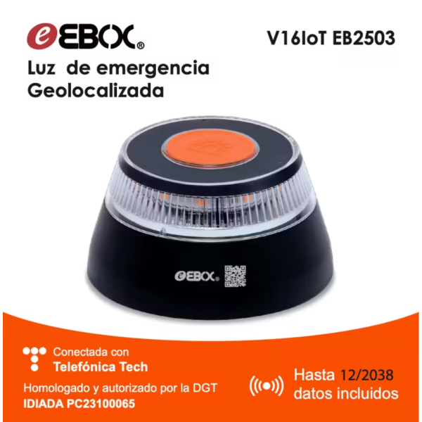 V16 eb2503 Baliza Luz De Emergencia Geolocalizada