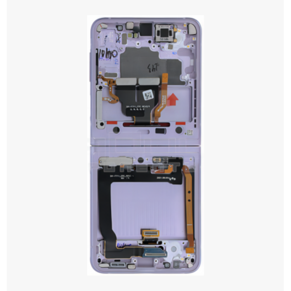 copy of Pantalla Completa Original Servicepack Para Samsung Galaxy Z Flip 3 5G/F711B Con Marco Plata