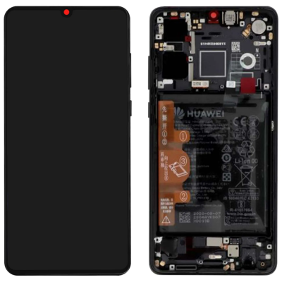 Pantalla Completa Original Servicepack Para Huawei P30 Con Marco Negro