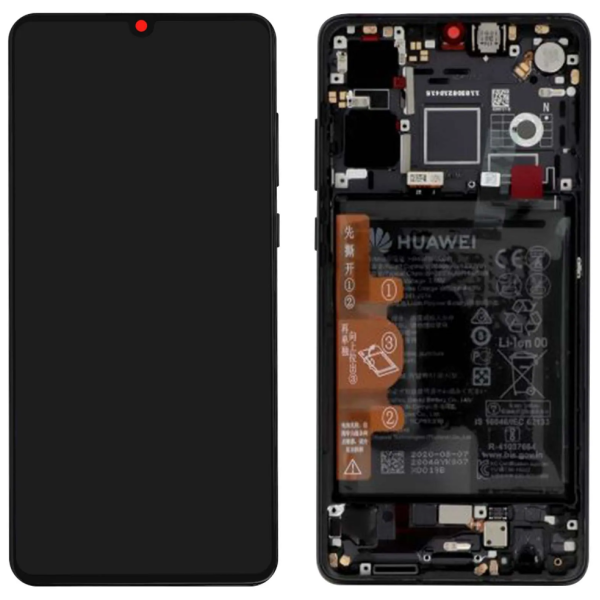 Pantalla Completa Original Servicepack Para Huawei P30 Con Marco Negro