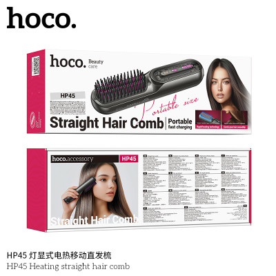 Hoco. HP45 Plancha Pelo Movil Indicador Luminoso
