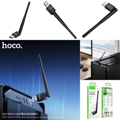 Hoco. HI37 WiFi4 USB Tarjeta Red Inalámbrico