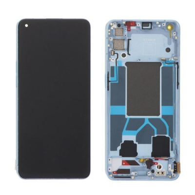 Pantalla Completa Original Servicepack Para Oppo Reno 6 5G (Cph2251) Con Marco Azul