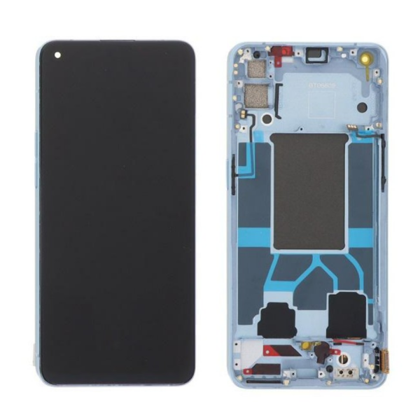 Pantalla Completa Original Servicepack Para Oppo Reno 6 5G (Cph2251) Con Marco Azul