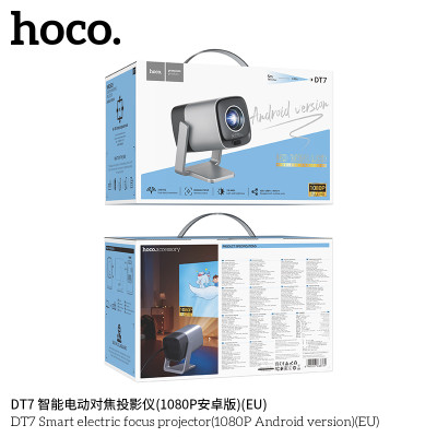 Hoco. DT7 Proyector Inteligente Enfoque Electrico (V.Android 1080p)
