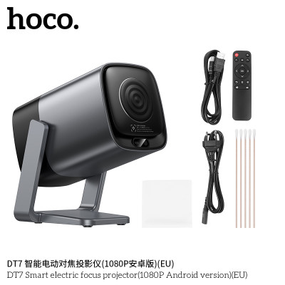 Hoco. DT7 Proyector Inteligente Enfoque Electrico (V.Android 1080p)
