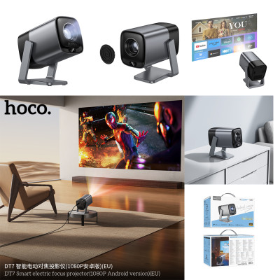 Hoco. DT7 Proyector Inteligente Enfoque Electrico (V.Android 1080p)