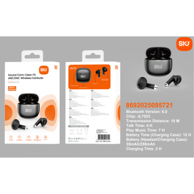 Sio. ST5Mini Auriculares TWS BT ANC+ENC 7h