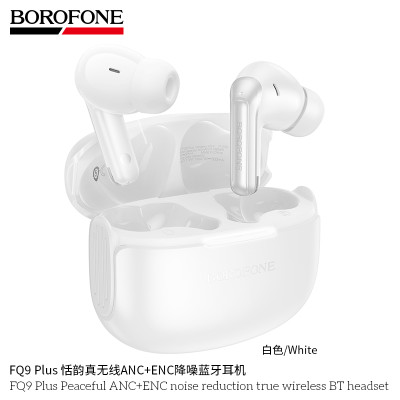 Borofone. FQ9 Plus Auricular TWS BT ANC+ENC 6h