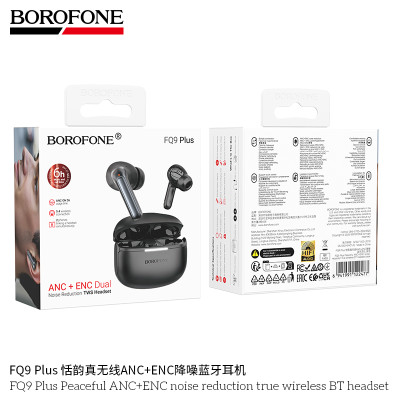 Borofone. FQ9 Plus Auricular TWS BT ANC+ENC 6h