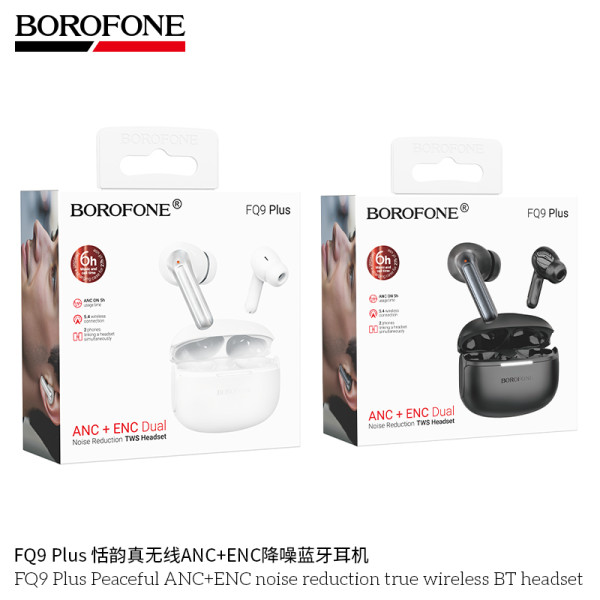 Borofone. FQ9 Plus Auricular TWS BT ANC+ENC 6h