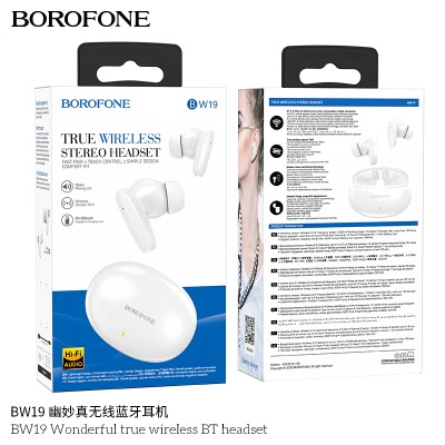 Borofone Bw19 Auriculares Wonderful Inalambricos