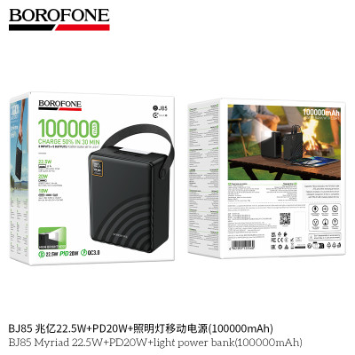 Borofone. BJ85 Power Bank Luz (100000mAh)