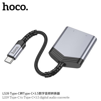 Hoco. LS39 Adaptador Audio C-C+3.5mm