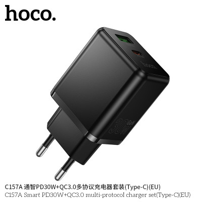 Hoco. C157A Cargador Multiprotocolo PD30W+QC3.0