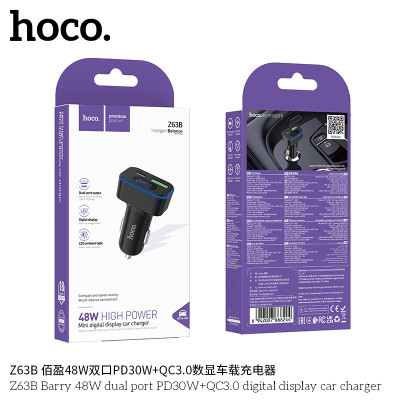 Hoco. Z63B Cargador Coche 48W